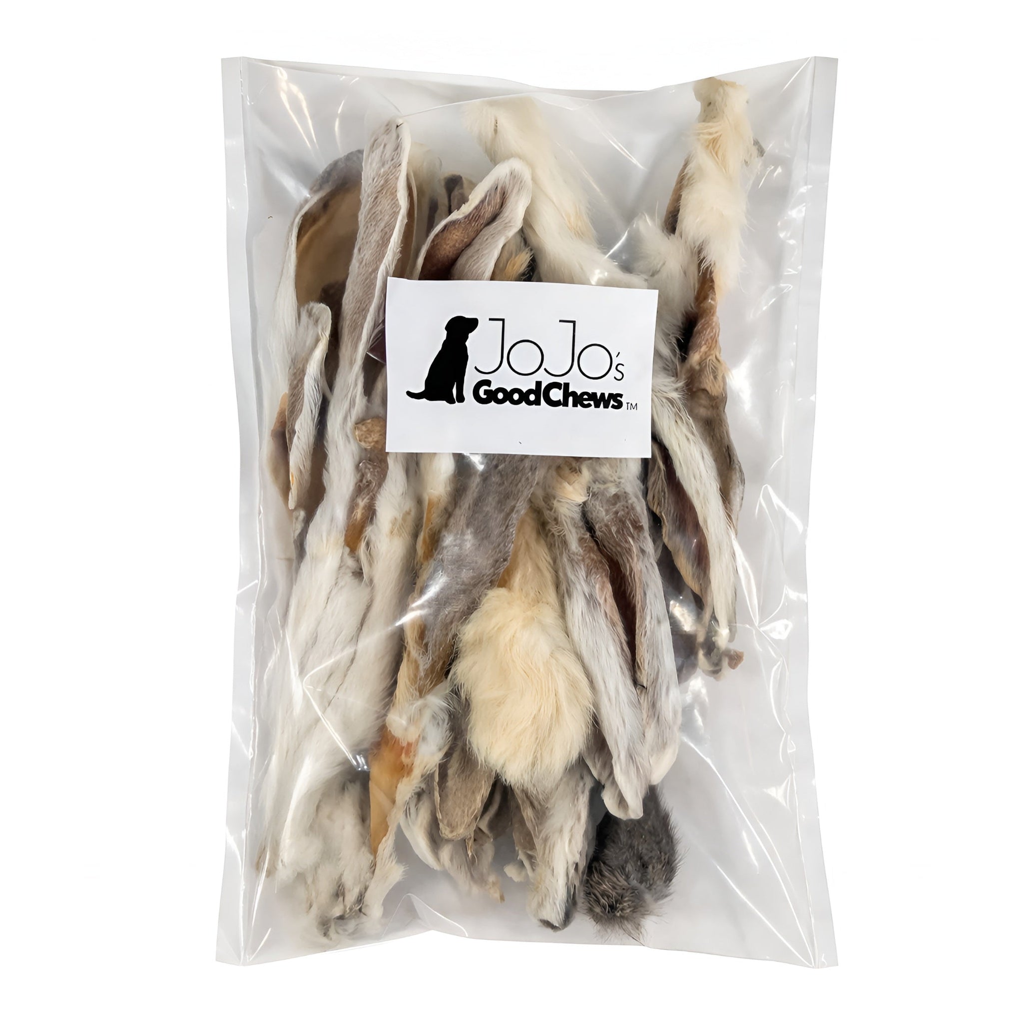 Rabbit Ears with Fur Dog Chews – Natural Novel Protein (25-pack)