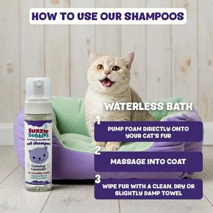 Calming Lavender Foaming Aromatherapy Cat Shampoo