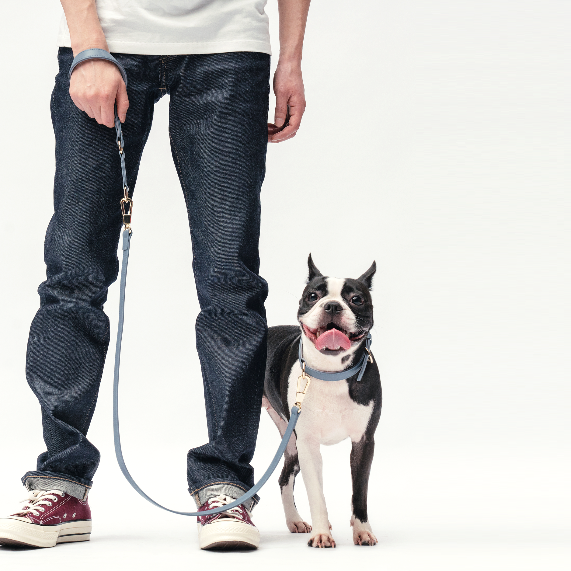 Classic Leash - Stone Blue