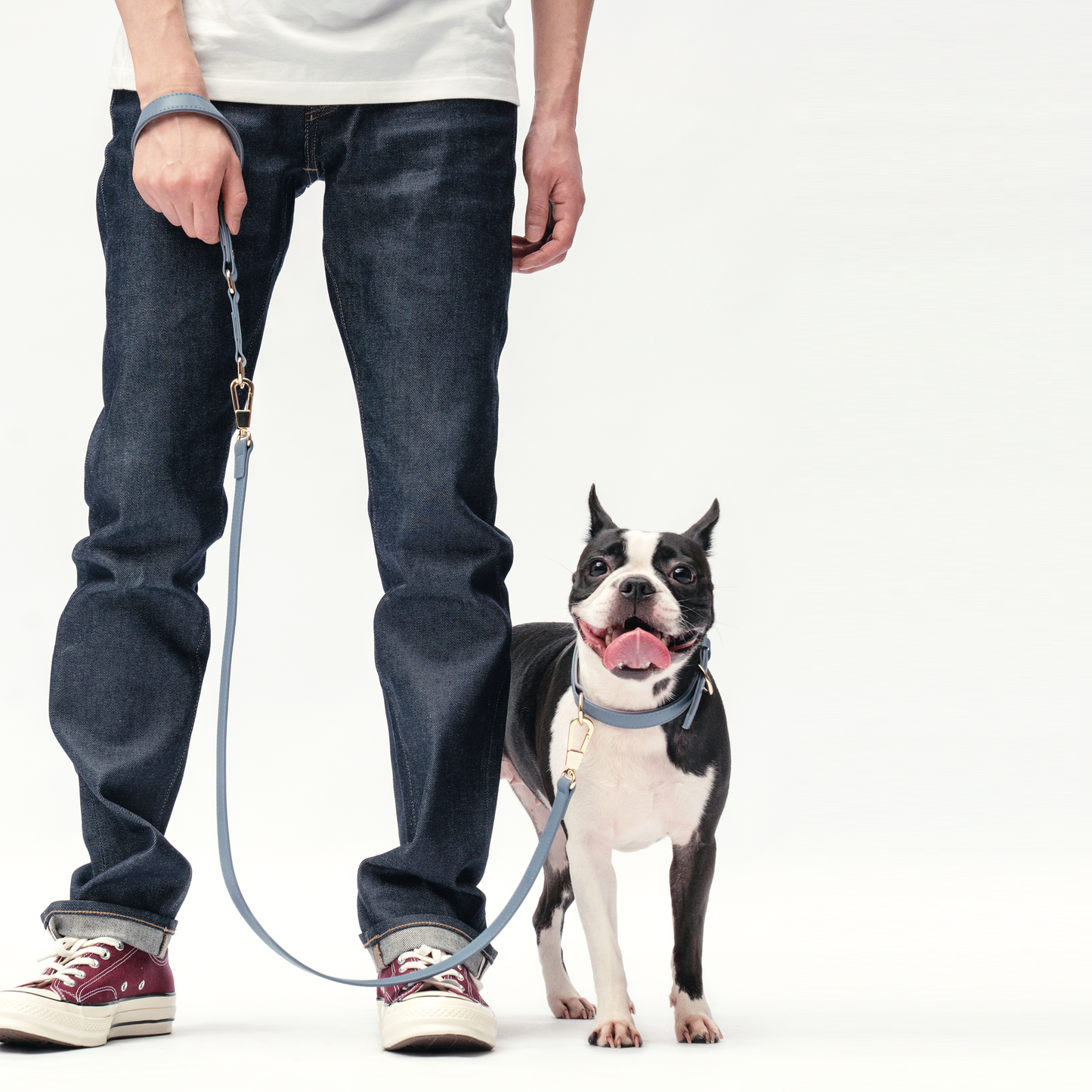 Classic Leash - Stone Blue