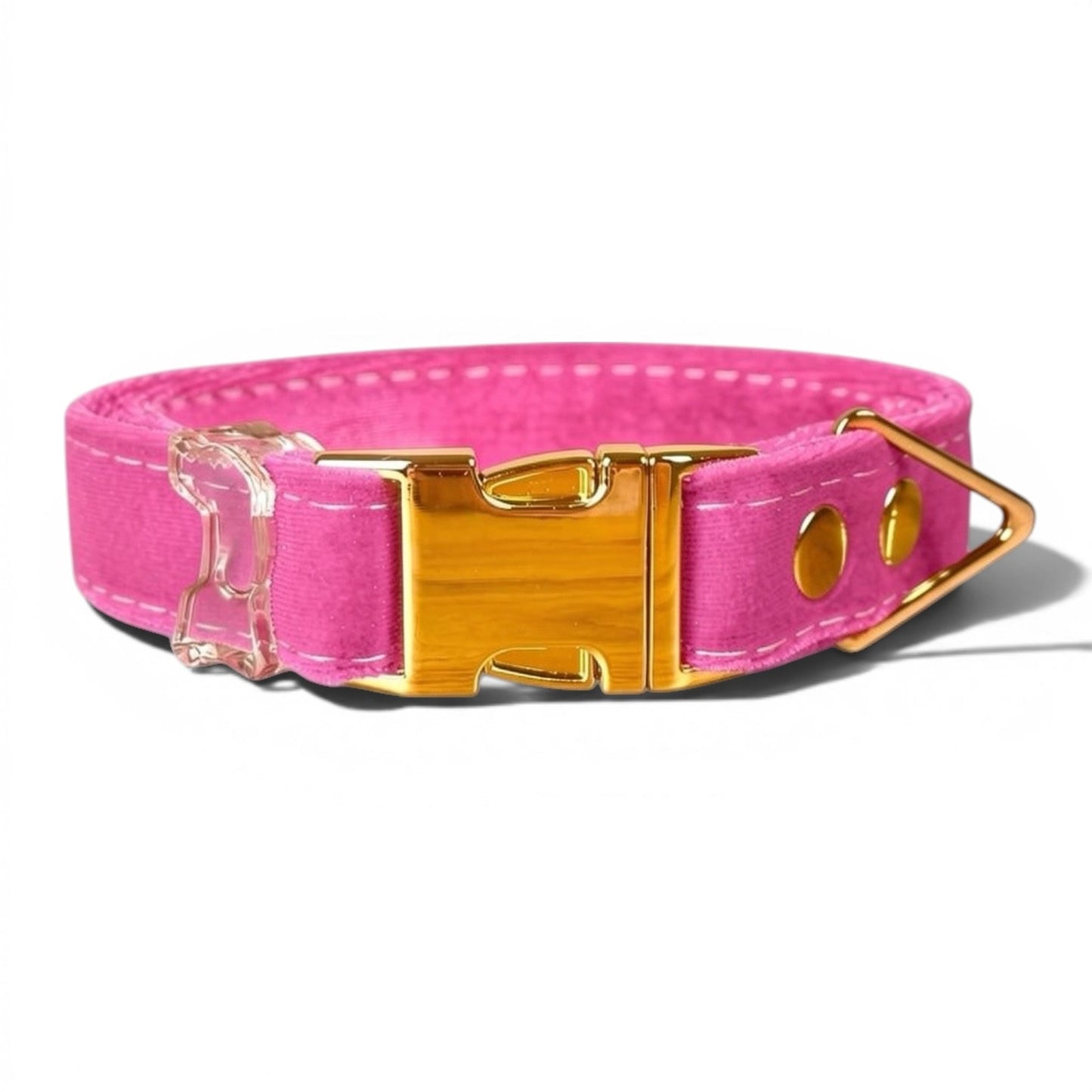 Luxe Velvet Dog Collar - Pink