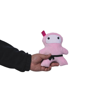 Pawsome Duo: Ninja Pink and Black Plush Dog Toy Gift Set