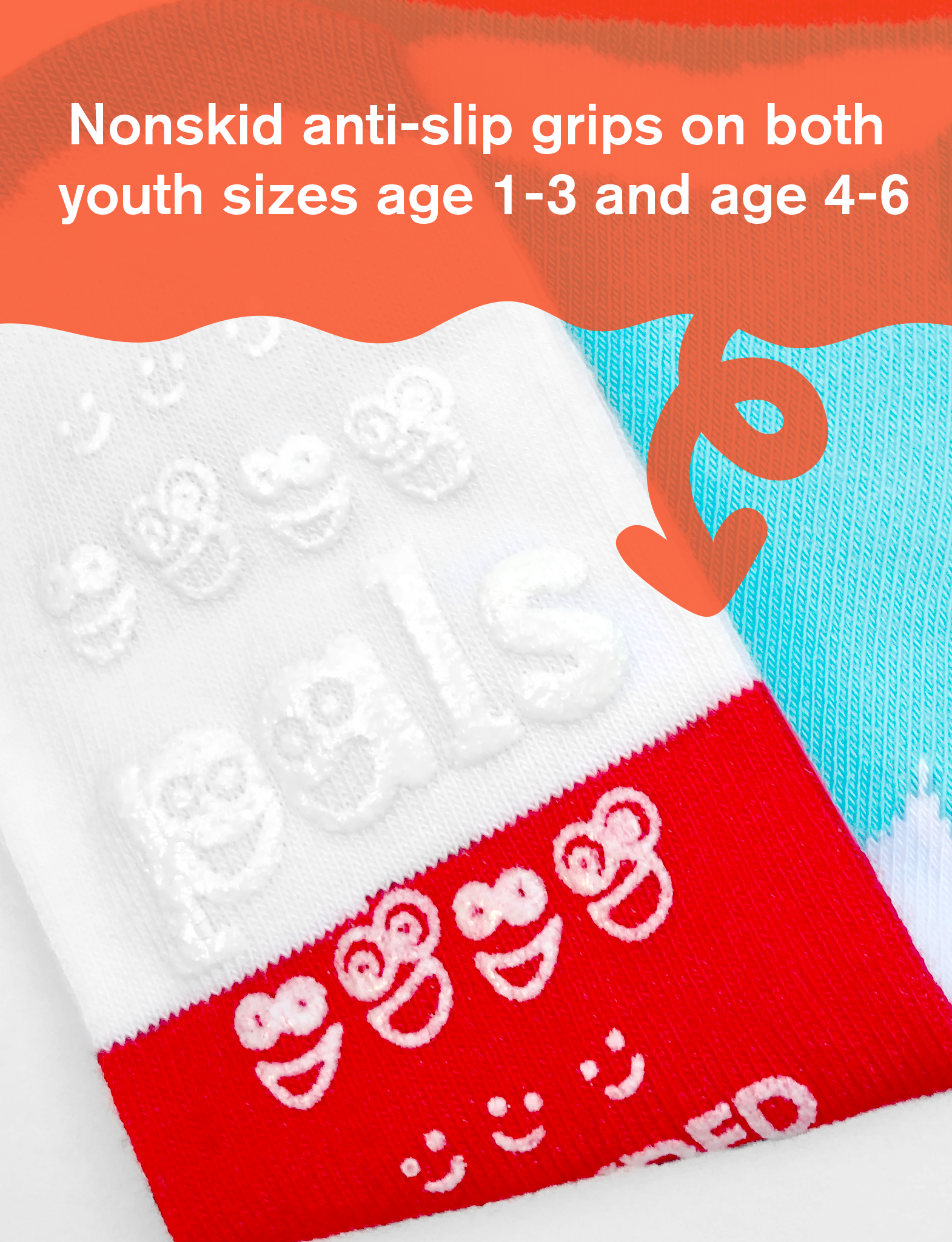 WE GO TOGETHER LIKE MILK & COOKIES! KID MISMATCHED SOCKS