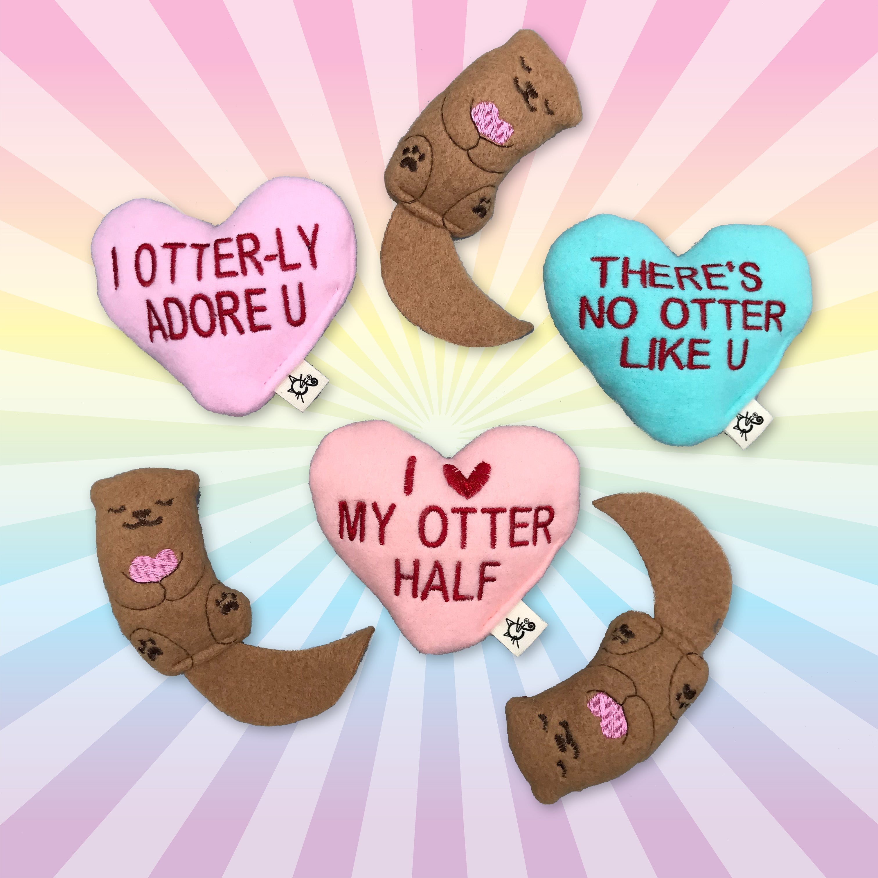 Catnip Otter with Convo Heart
