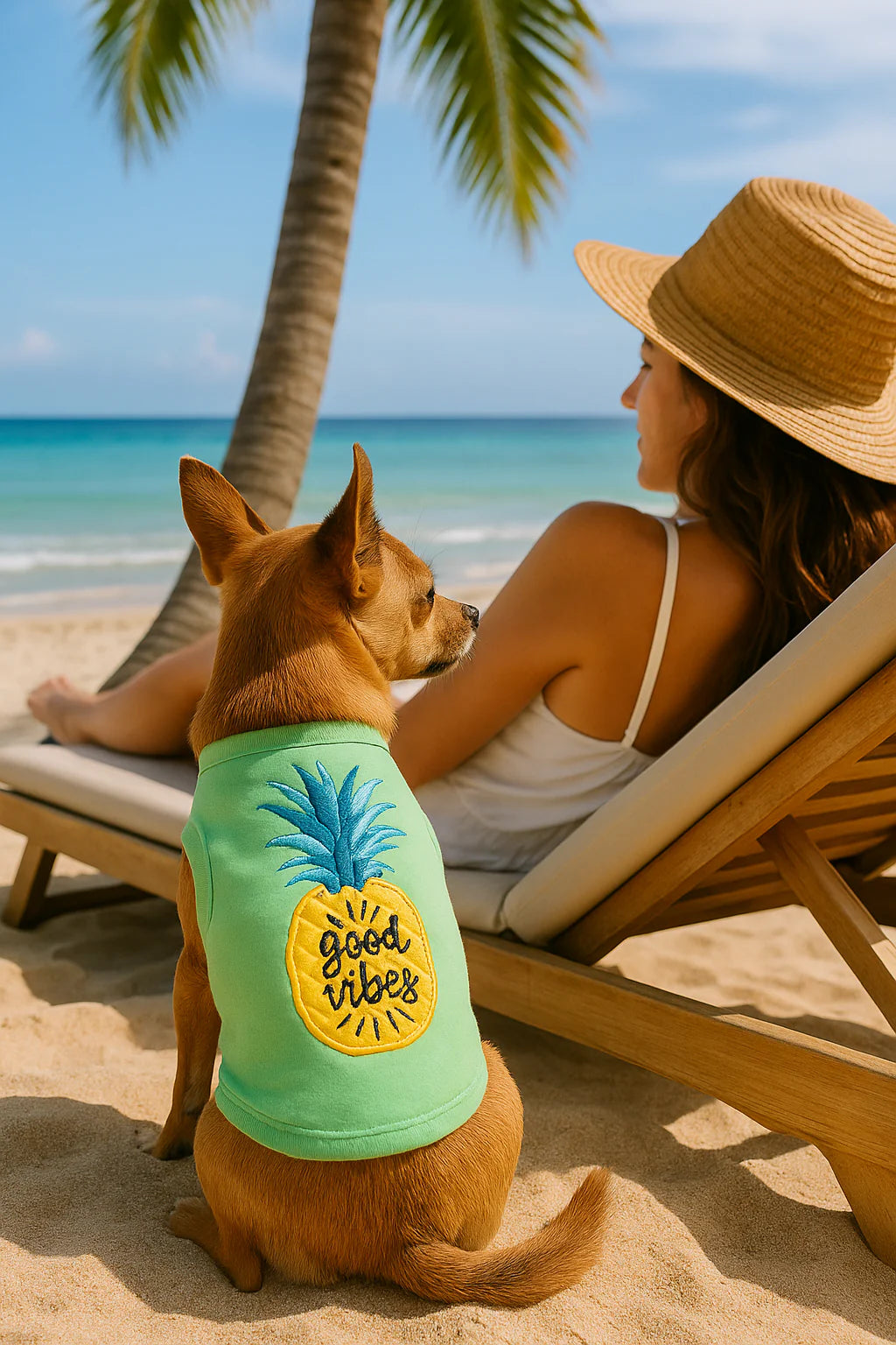 Parisian Pet 'Pineapple' Dog Shirt – Tropical Cotton Pet T-Shirt for Dogs & Cats-Saint Patrick's Day