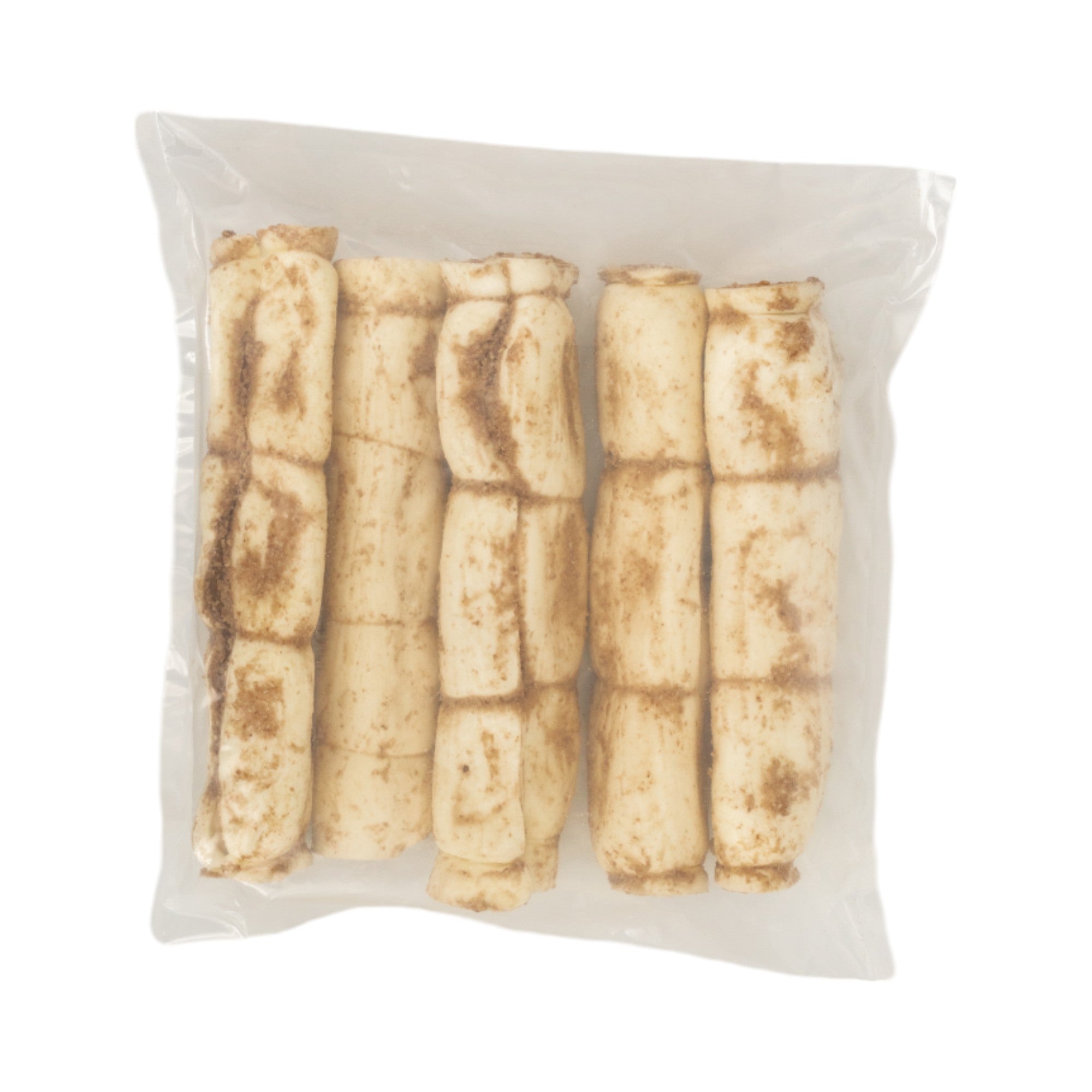 9”–10” Peanut Butter Basted Beef Cheek Rolls – All-Natural, Long-Lasting Dog Treats (5-Count)