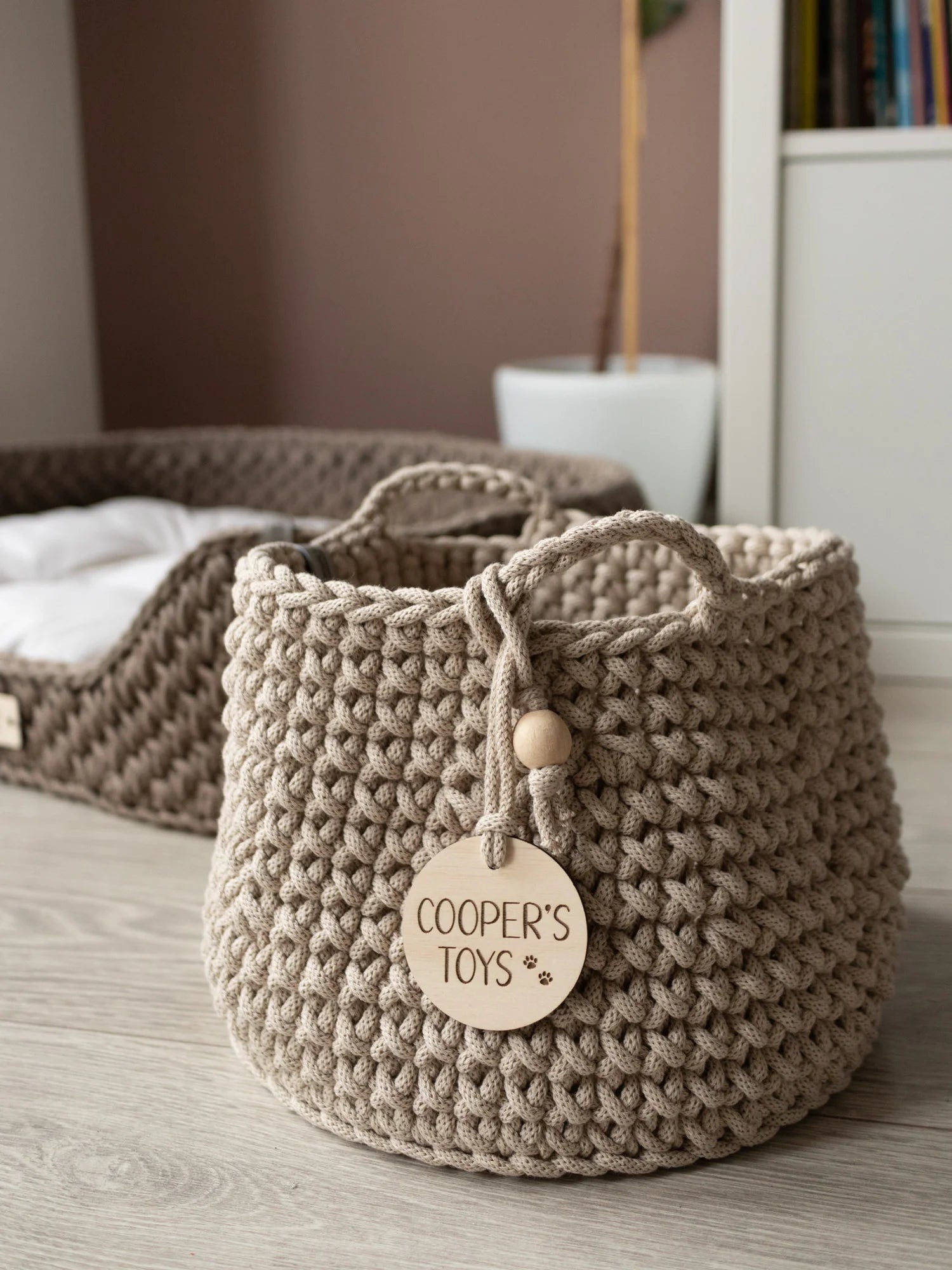 Basket Basic for Pet Toys Personalizable Recycled