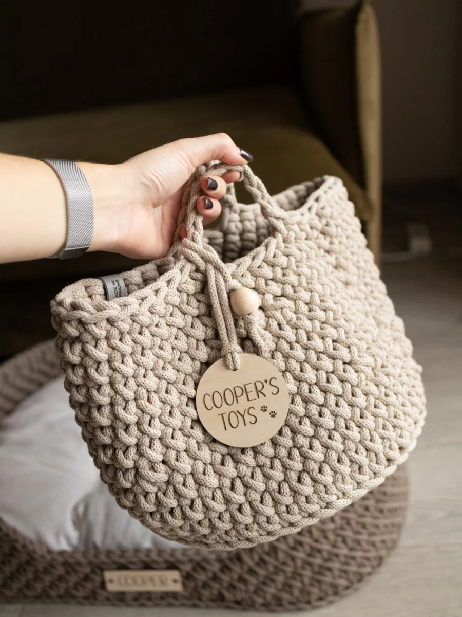 Basket Basic for Pet Toys Personalizable Recycled