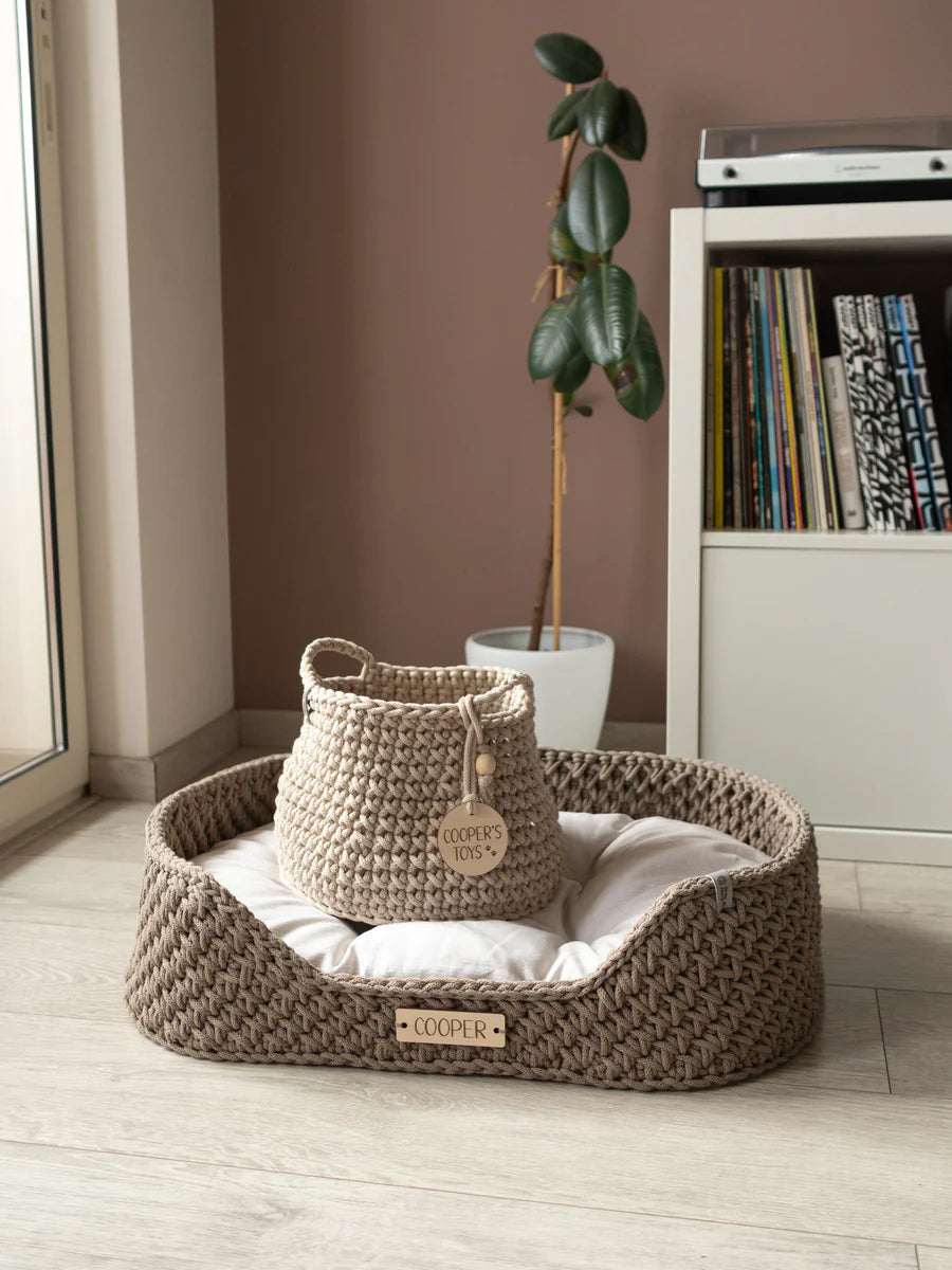 Basket Basic for Pet Toys Personalizable Recycled