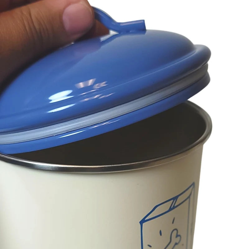 French Blue Pet Food & Treat Storage Canisters (Set of 3)