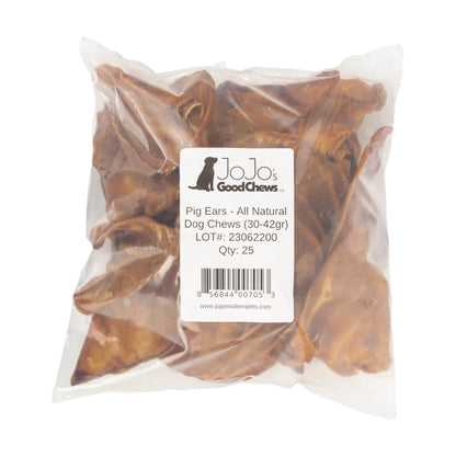 Whole Pig Ears – Bulk All-Natural Dog Chews, 100% Natural Pork Treats for All Breeds