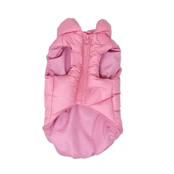 Pink Down Puffer Dog Vest