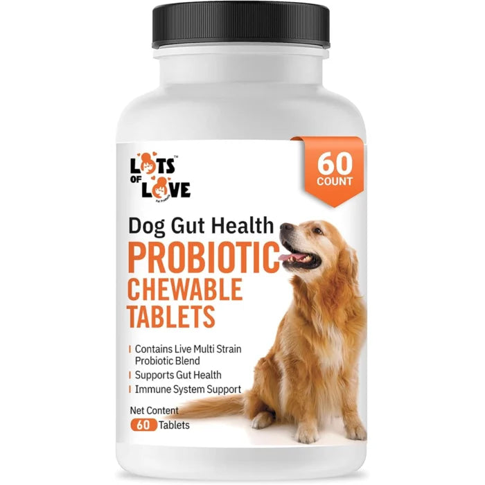 Dog Probiotic Chewable Tablets – 60 Count