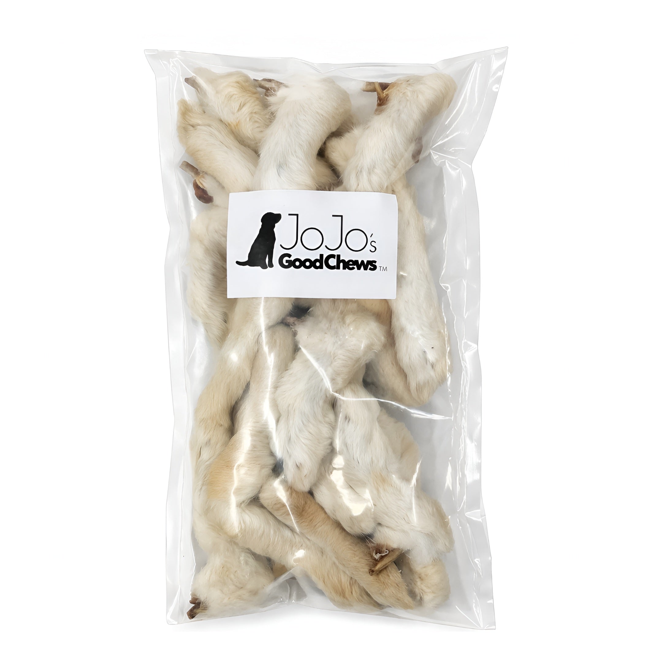 Rabbit Feet with Fur Dog Chews – Natural Novel Protein (25-pack)