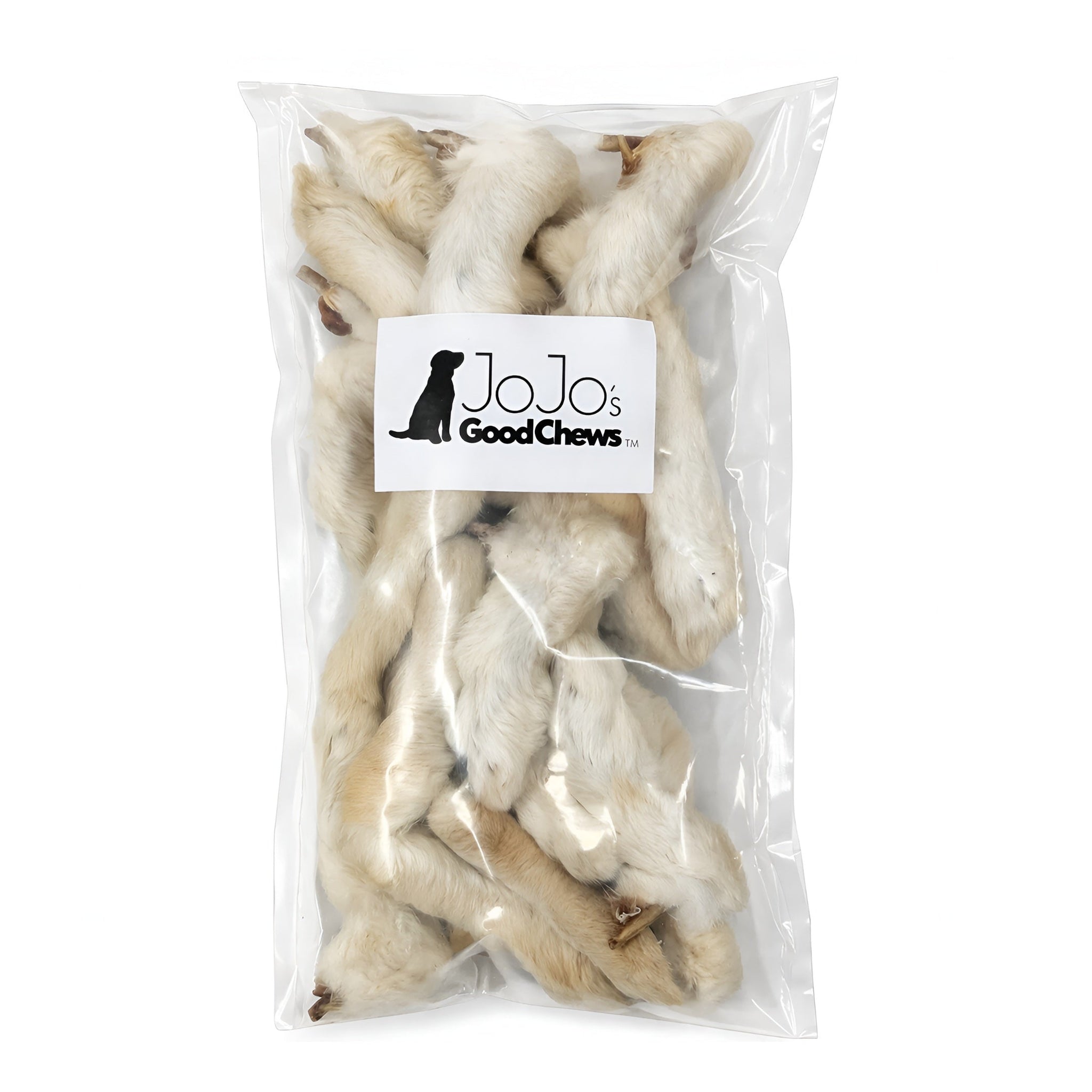 Rabbit Feet with Fur Dog Chews – Natural Novel Protein (25-pack)