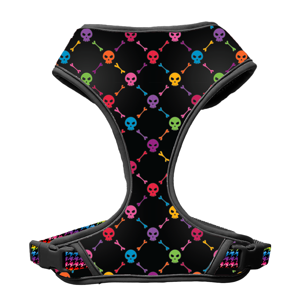 Rainbow Punk Skulls Harness