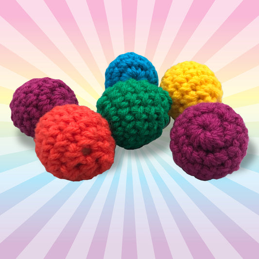Crochet Balls with Bells 3-Pack