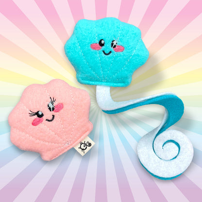 Seashell Kitten Toys Twin Pack