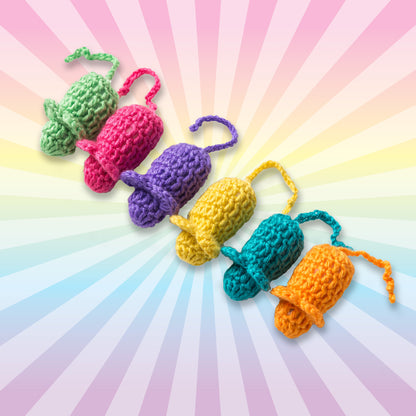 Crocheted Catnip Mice Twin Pack- Our First Product