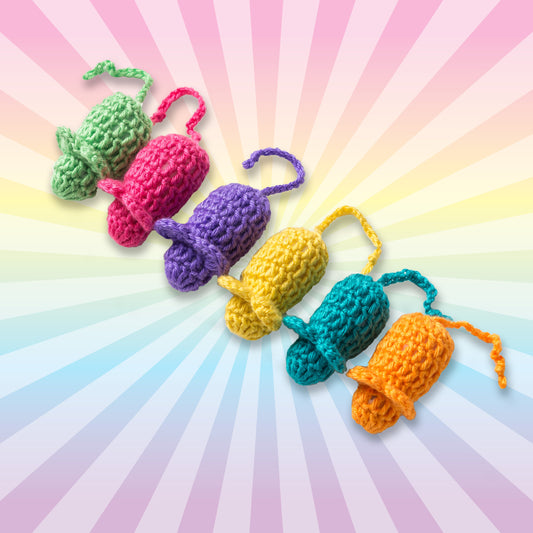 Crocheted Catnip Mice Twin Pack- Our First Product