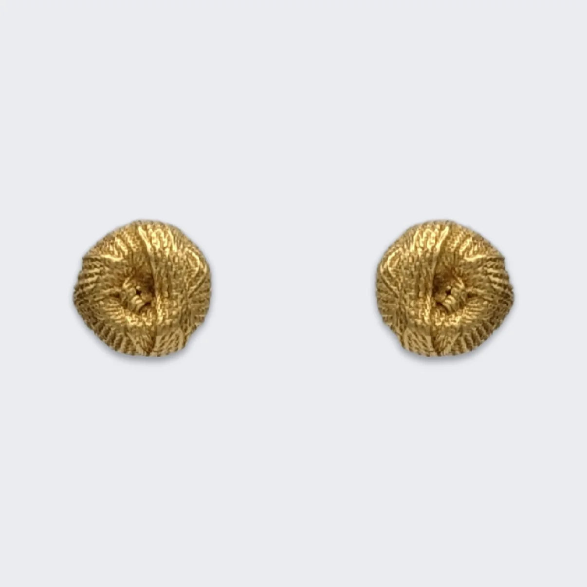 Ren Yarn Stud Earrings, 18k Gold Vermeil