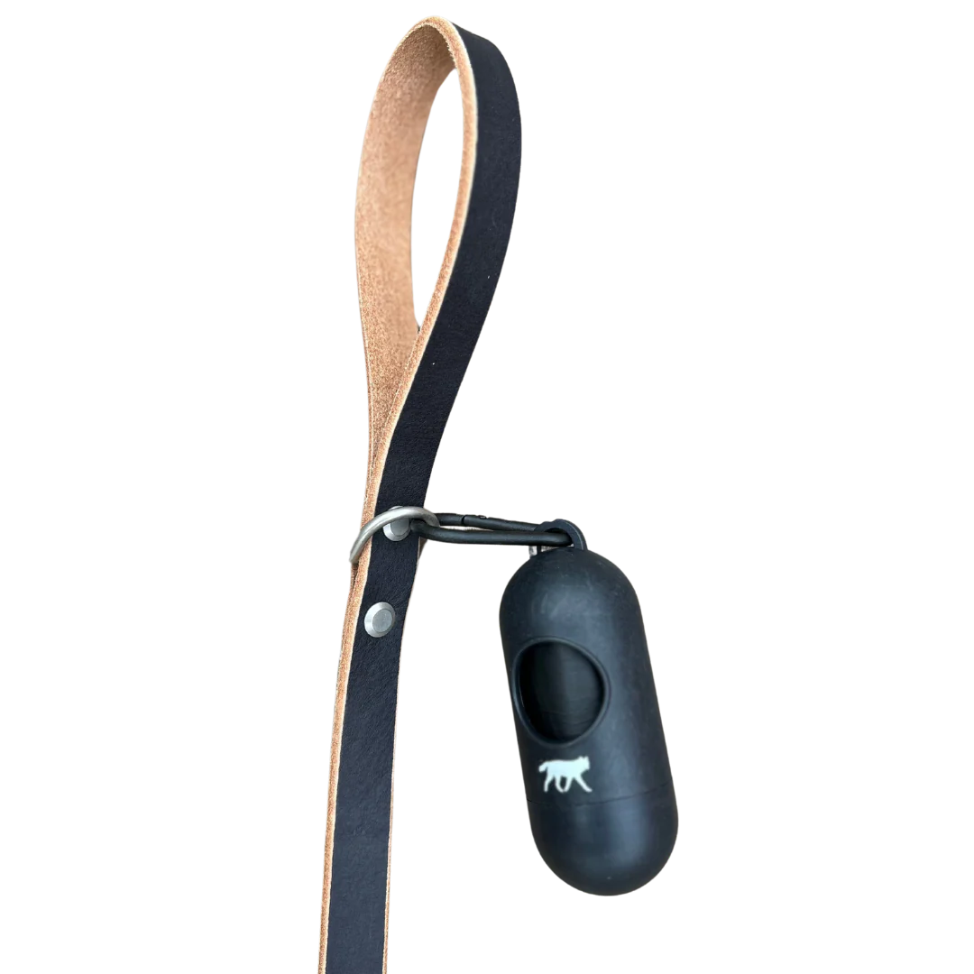 Bamboo Poop Bag Dispenser w/ 1 Compostable roll