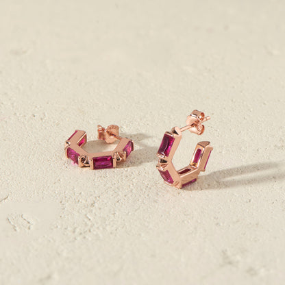 The Claire Hoop Earrings - Huggie