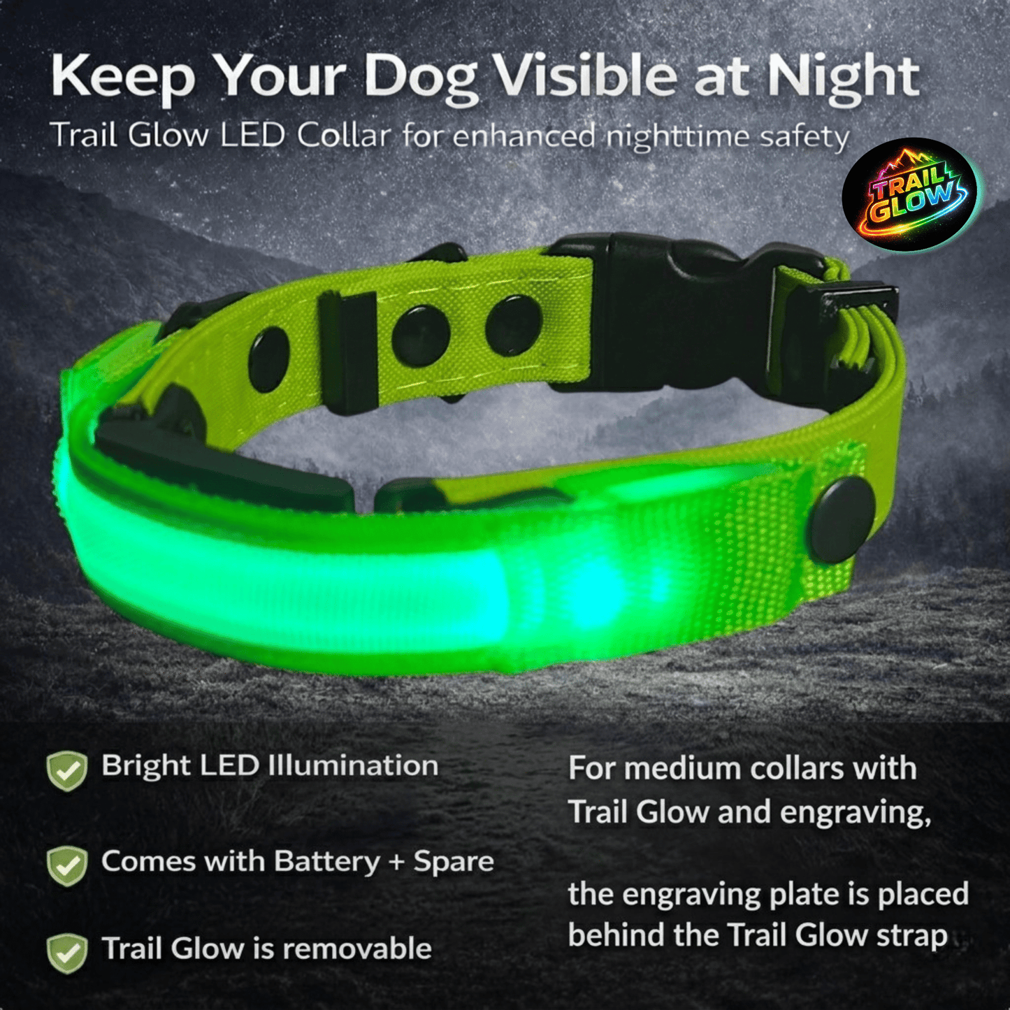Rugged Fi-Compatible Dog Collar - Fi GPS Included