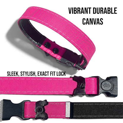 Rugged Waterproof Dog Collar - Hot Pink