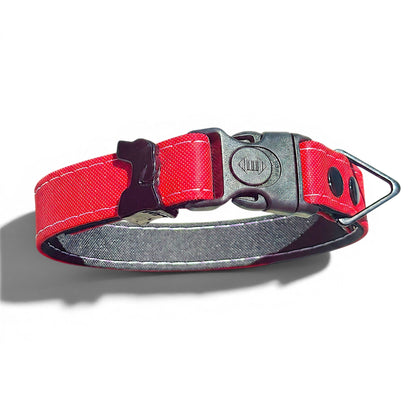 Rugged Waterproof Dog Collar - Red