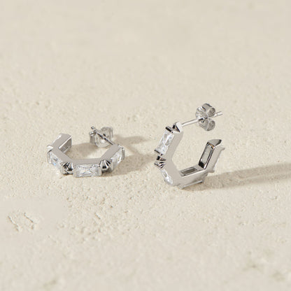 The Claire Hoop Earrings - Huggie
