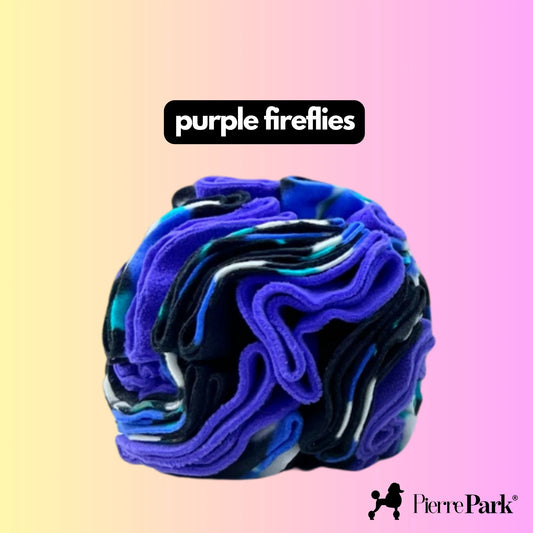 Snuffle Ball for Dogs - Purple Fireflies