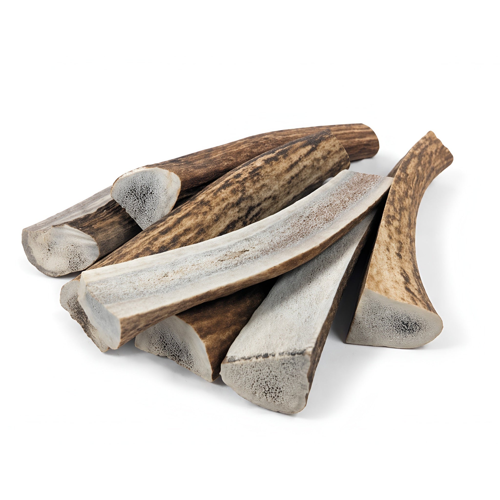Split Elk Antlers Dog Chews – Medium/Large (5”–8”) - 10-Pack