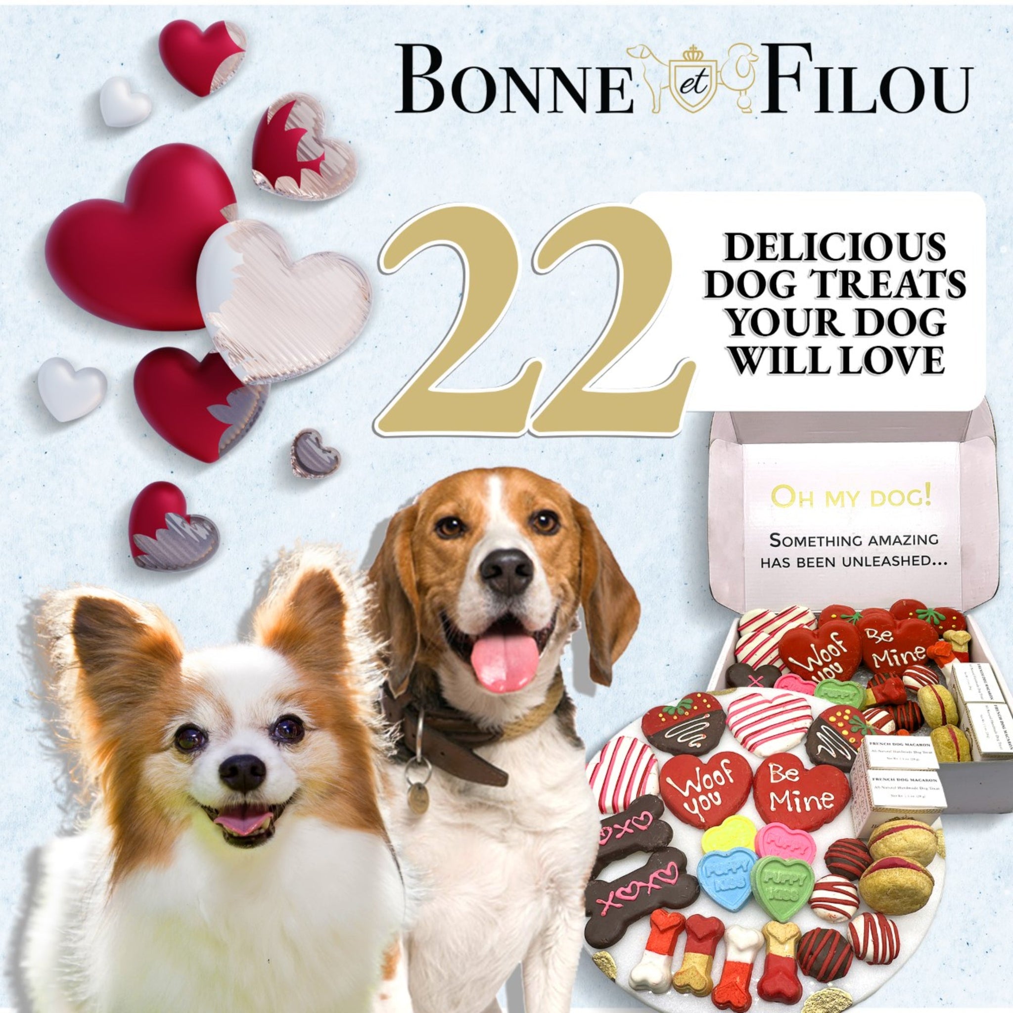 Love my Dog Themed Treats Box
