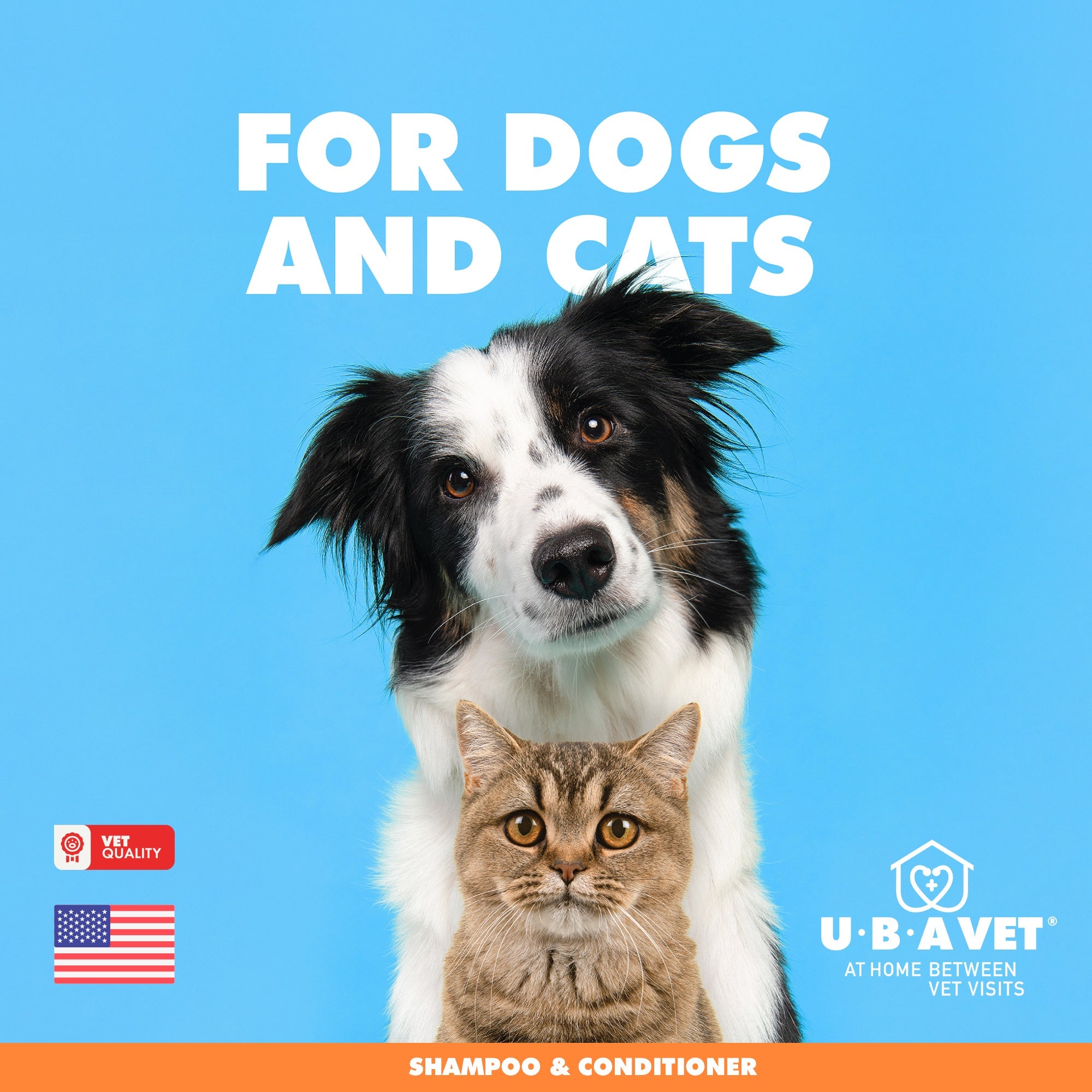 UBAVET Aloe & Oatmeal Shampoo for Dogs & Cats (16.9 fl oz / 500ml)