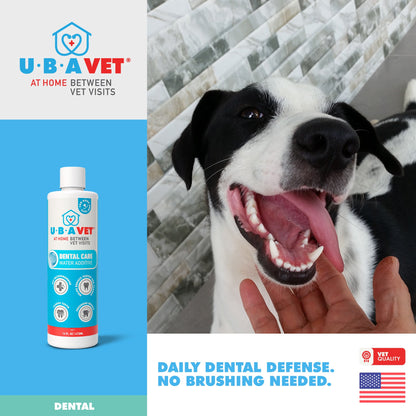 UBAVET Dental Care Water Additive for Dogs & Cats (16 fl oz)