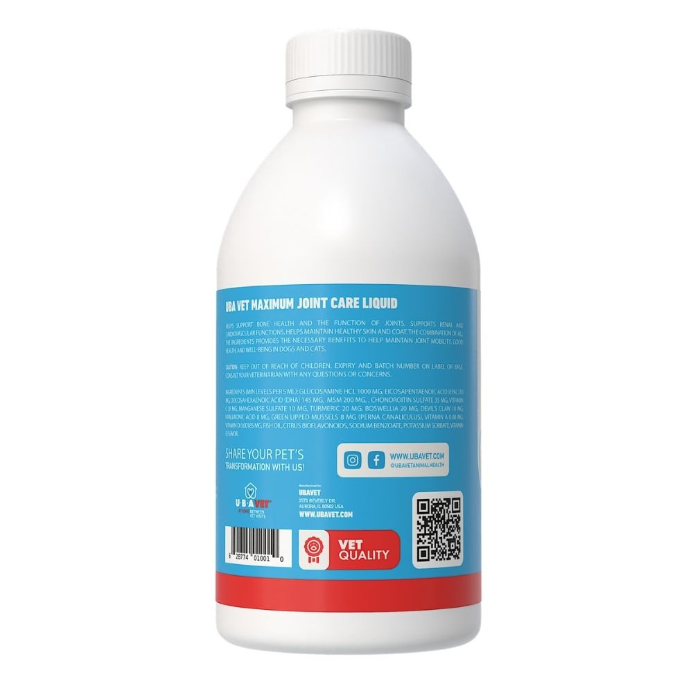 UBAVET Joint Power MEG Joint Support Liquid for Dogs & Cats