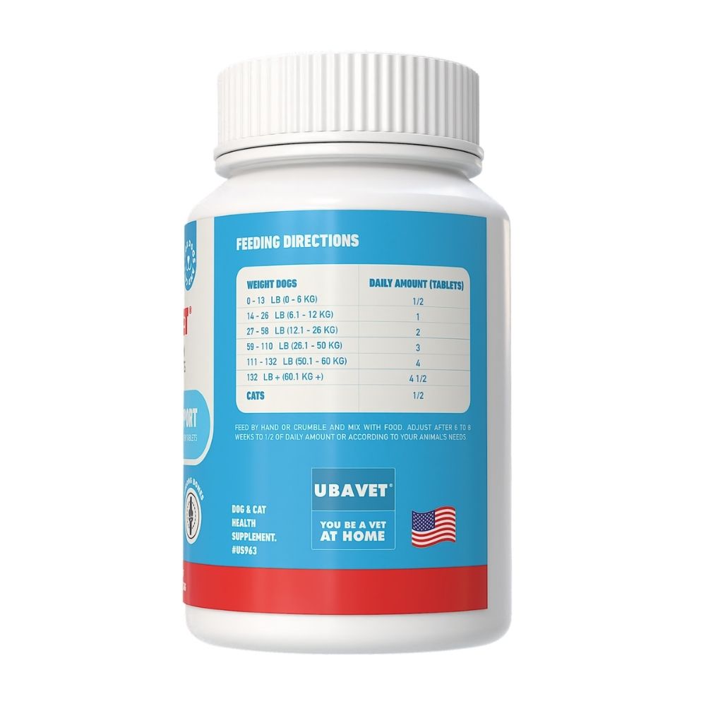 UBAVET Joint Support Chew Tablets for Dog & Cats