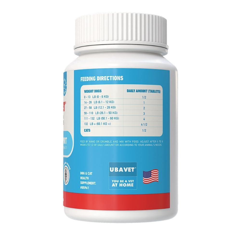 UBAVET Joint Support Chew Tablets for Dog & Cats