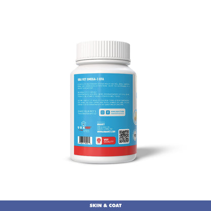 UBAVET Omega-3 Capsules 1000 mg for Dogs & Cats (120 ct)
