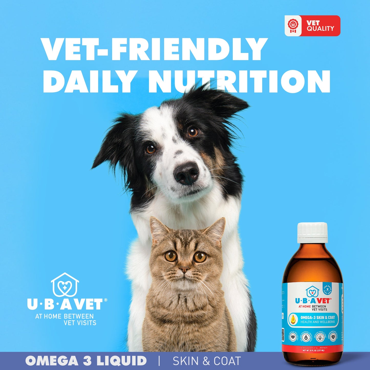 UBAVET Omega-3 Skin & Coat Health & Wellbeing Liquid