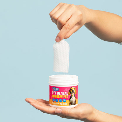 Dental Finger Wipes for Teeth Cleaning (50 Count)