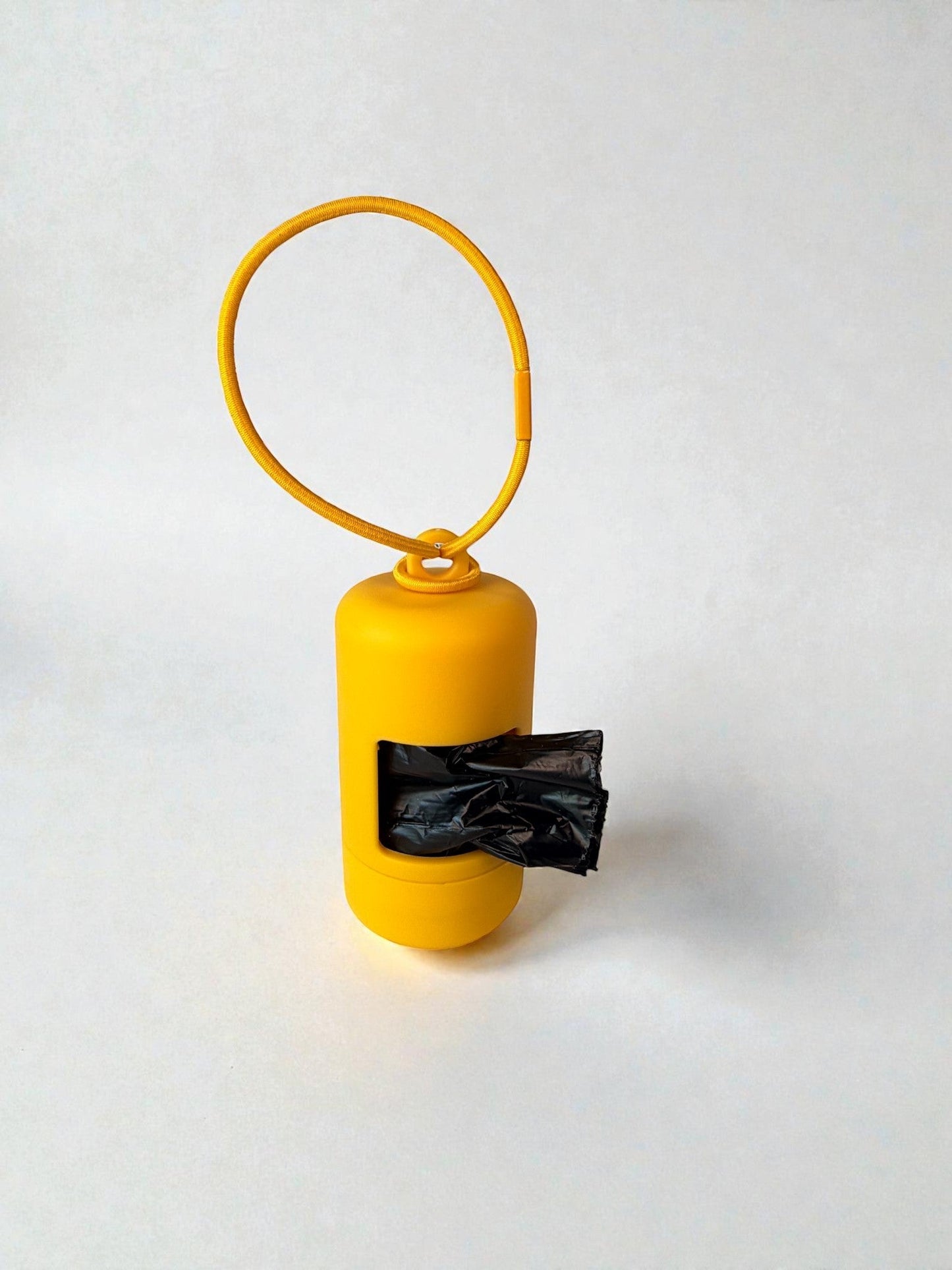 Barking Fancy Logo Poop Bag Dispenser - Yellow